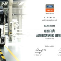 Certifikát BC LOGISTICS servis Otrokovice