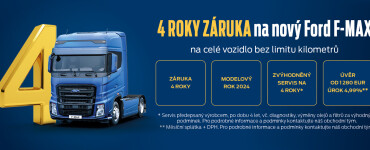 4 roky záruka na nový Ford F-MAX